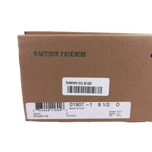 Red Wing 1907 Classic Moc 6-Inch Boots 8.5 D Copper Rough & Tough Made In USA - Picture 12 of 12